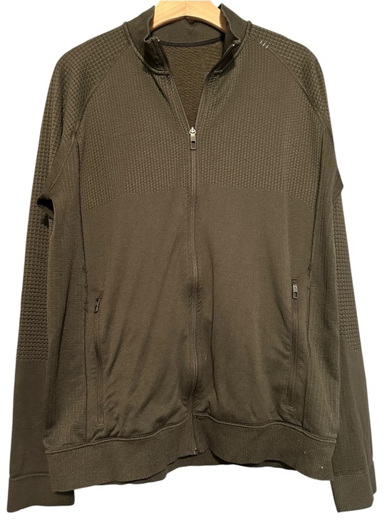lululemon athletica Other - Lululemon Men’s Size XL Olive Green Engineered Warmth Full Zip Activewear Jacket